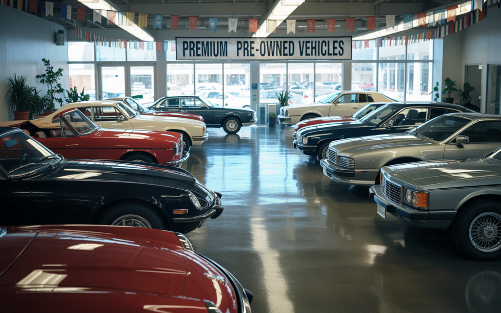 Premium pre-loved cars for sale in a show