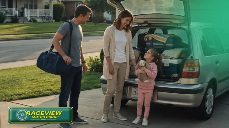Family packing their pre loved car for a festive season road trip in South Africa
